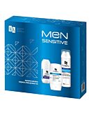 AA Men Sensitive Kit: Gel Dopobarba + Schiuma da Barba + Antitraspirante