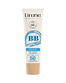 Lirene BB Nawilżający krem koloryzujący SPF 50, 02 Nude