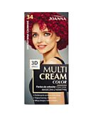Joanna Multi Cream Color Farba do włosów, 34 Intensywna Czerwień