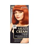 Joanna Multi Cream Color Farba do włosów, 43 Płomienny Rud