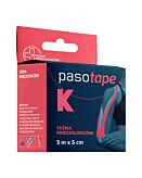 Pasotape Taśma kinezjologiczna 5 cm x 5 cm Różowa