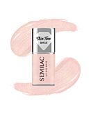 Semilac Baza do lakierów hybrydowych Skin Tone Cover Base, Glitter Peach
