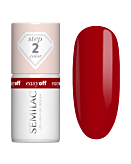Semilac Lakier do paznokci Easy Off, L18 The Red Core