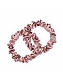 Cat & Cat Set di Elastici in Seta Rosa Slim 2 pz