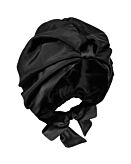 Cat&Cat Jedwabny Turban wiązany maxi comfort, Black