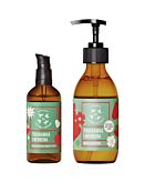 Mydlarnia Cztery Szpaki Set Fragola e Verbena 2: olio per massaggio viso e corpo + sapone liquido