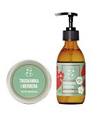Mydlarnia Cztery Szpaki Set Fragola e Verbena 3: sapone liquido + mousse per il corpo