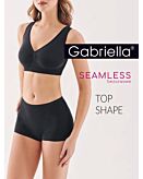 Gabriella Top Modellante Senza Cuciture Nero L/XL