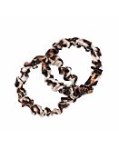 Cat&Cat Set di 2 elastici in seta Slim, Leo