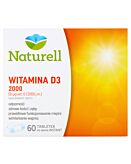 Naturell Witamina D3 2000 j.m.,Tabletki do ssania instant