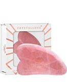 Crystallove Pietra di quarzo rosa per massaggio viso gua sha