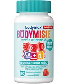 Bodymax Wapń + Wit. D3 Bodymisie o smaku Truskawkowym, żelki 50 szt.