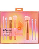 Real Techniques Level Up Brush + Sponge Kit Set Pennelli e Spugne per Trucco