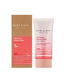 Mary&May Vegan Primer Glow Sun Cream SPF50+ PA++++ 50 ml - Poprawiający koloryt skóry krem ochronny do twarzy