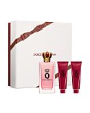 Dolce & Gabbana Q Pour Femme Set: eau de parfum + gel doccia + lozione per il corpo