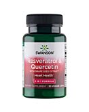 Swanson Resweratrol +Quercetin/Grape seed, kapsułki 30 szt.