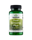 Swanson Dual Ginseng Plus Kapsułki, 60 szt.