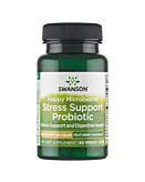 Swanson Happy Microbiome Stress Support Probiotic Kapsułki, 60 szt.