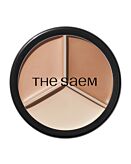 The Saem Cover Perfection Triple Pot, 02 Contour Beige Correttore