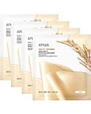 Anua Rice 70 Glow Collagen Mask, Ujędrniające maski hydrożelowe z kolagenem i wodą ryżową, 4x38g