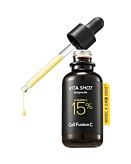 Cell Fusion C Toning C Vita Shot, Rozjaśniające serum z 15% witaminą C i mikroigłami