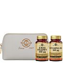 Solgar Zestaw Witamina B12 Naturalna 100 tabl. + Kwas Foliowy 100 tabl.