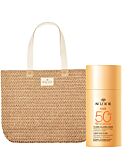 Nuxe Zestaw: Sun Lekki krem SPF50+ 50ml + Torba plażowa 