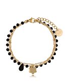 By Dziubeka Bracciale con cristalli e quadrifoglio