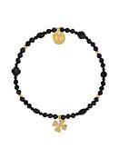 By Dziubeka Bracciale Tormalina + Quadrifoglio