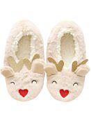 Life Pantofole motivo Renne, naso a cuore, taglia 39-42