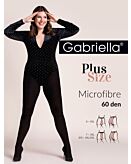 Gabriella Collant Microfibra 60 den, Taglia forte nero, Taglia 7