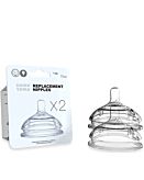 Comotomo Tettarelle Anticoliche in Silicone Flusso Veloce Confezione da 2