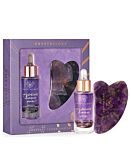 Crystallove serum do twarzy z Ametysem + Płytka do Masażu Gua Sha