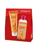 Dermacol Aroma Moment Gingerbread Cookies zestaw żel pod prysznic, 250ml + płyn do kąpieli, 500ml