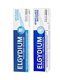 Elgydium Zestaw: Pasta Anti-plaque 75 ml + Pasta wybielająca 75 ml 