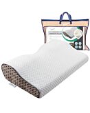 Medi Sleep Poduszka ortopedyczna do spania na boku i brzuchu profilowana pianka memory