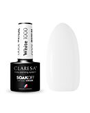 Claresa Soak Off UV/LED Color lakier hybrydowy 1000 White, 5g