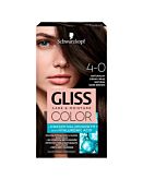 Gliss Color Farba do włosów 4-0 Naturalny Ciemny Brąz
