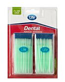 Life Dental Wykałaczki ze Szczoteczką Interdental Box Mint Double