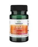 Swanson B-12 with Folate Witamina B12 1000 mcg + Folian Tabletki do ssania