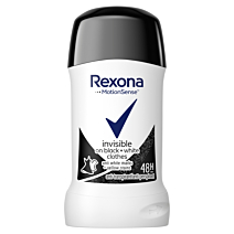 rexona invisible on black + white clothes antyperspirant w sztyfcie 40 ml     
