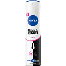 nivea black & white invisible clear