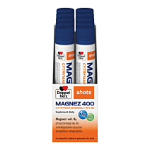 Doppelherz Shots Magnez 400 Płyn, 10 amp. x 25 ml Prezent