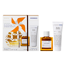 korres black pepper woda toaletowa 50 ml   zestaw  