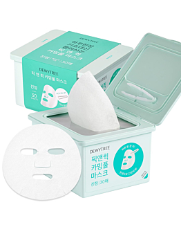 Dewytree PICK AND QUICK Calming Full Mask, kojące maski w płachcie, 30szt.