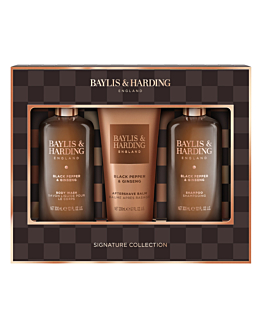 Baylis&Harding Black Pepper&Ginseng Mens Luxury Bathing Trio Set