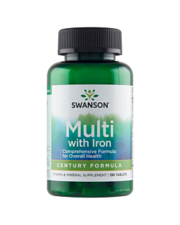 Swanson Century Formula Zestaw witamin i minerałów z żelazem Tabletki