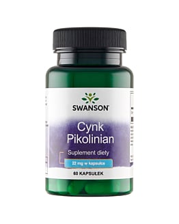 Swanson Cynk Pikolinian 22 mg Kapsułki, 60 szt.