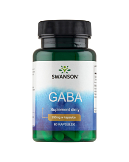 Swanson GABA Kwas gamma-aminomasłowy 250 mg Kapsułki