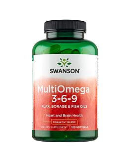 Swanson Multiomega 3-6-9 Preparat z kwasami omega 3-6-9 Kapsułki